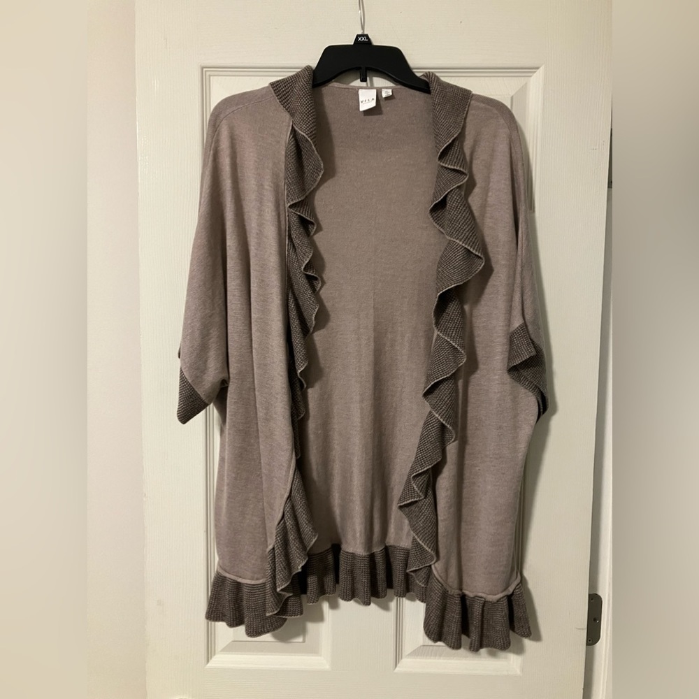 Wool mix cardigan, size XL.